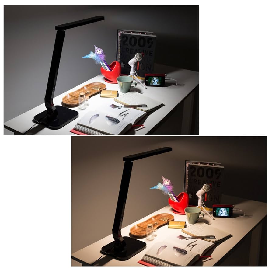 Amazon | コスモテクノ 自然光 LEDデスクライト PRO（ブラック